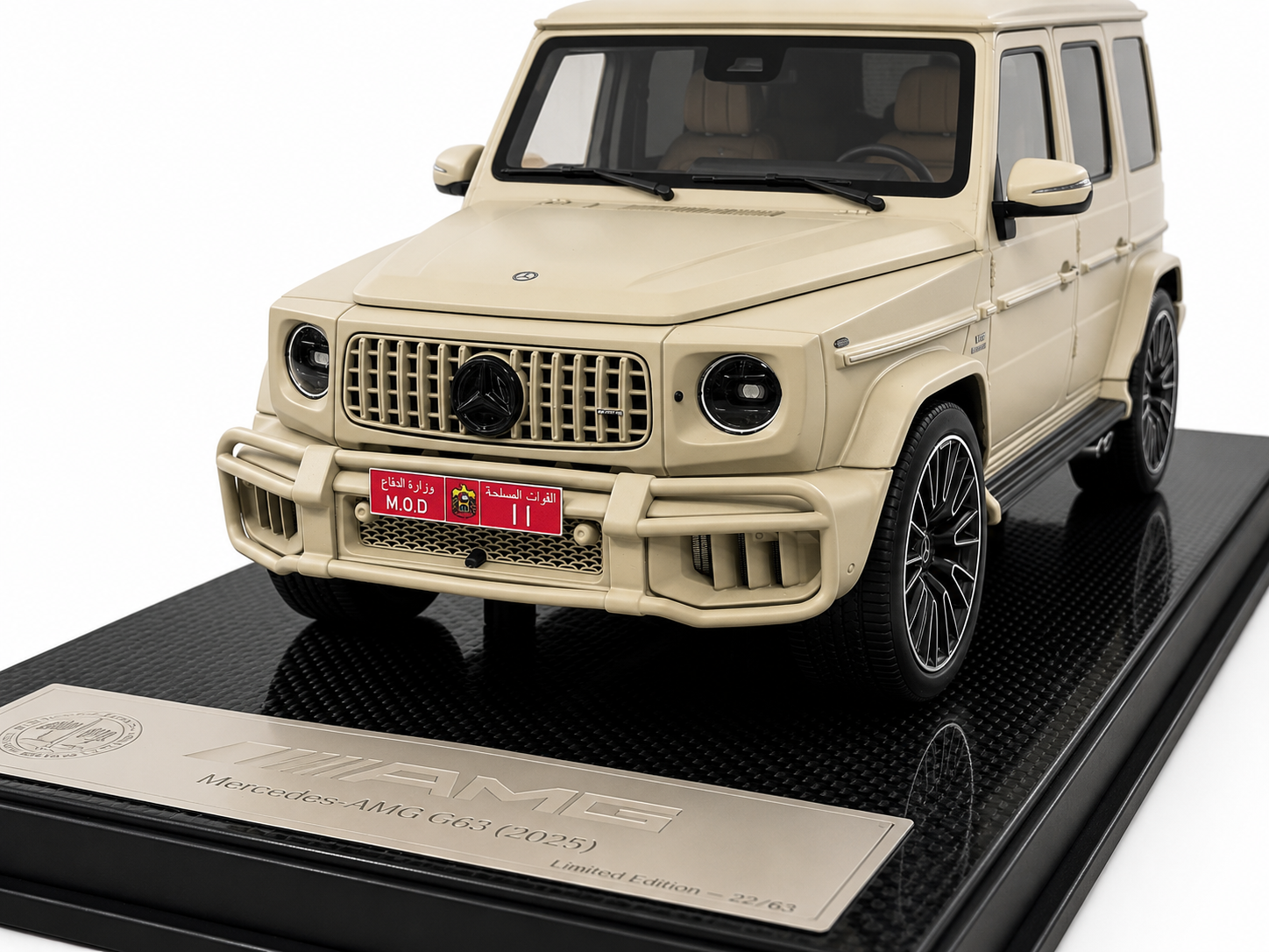 SE Models Mercedes-Benz AMG G63 2025 – Military Sand Beige (1:18 Resin, Limited to 63 pcs # 22/63)
