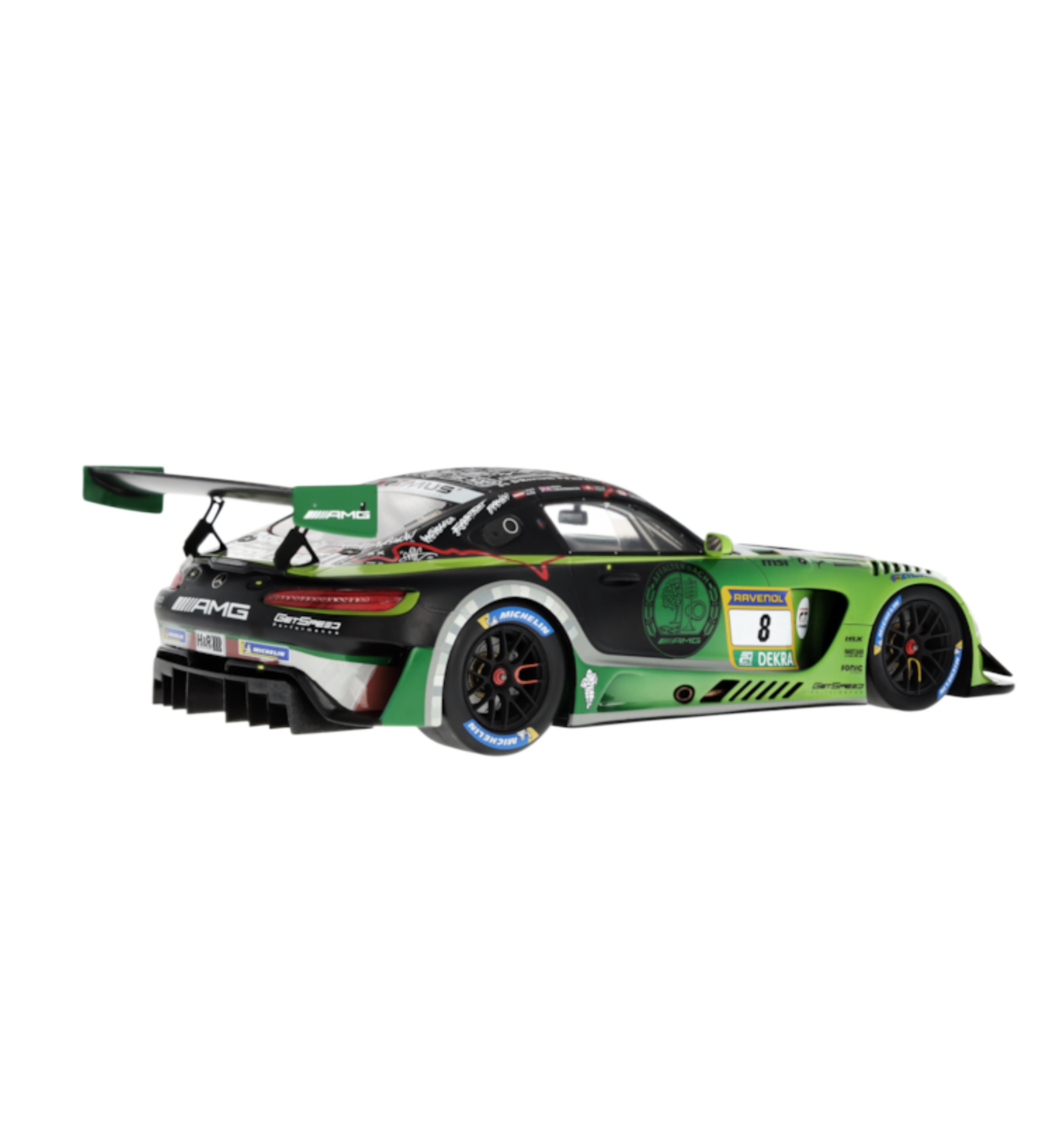 Mercedes-AMG GT3 “130 Years of Motorsport” C190 – Green Magno 1:18 Scale Model Car - by Minimax