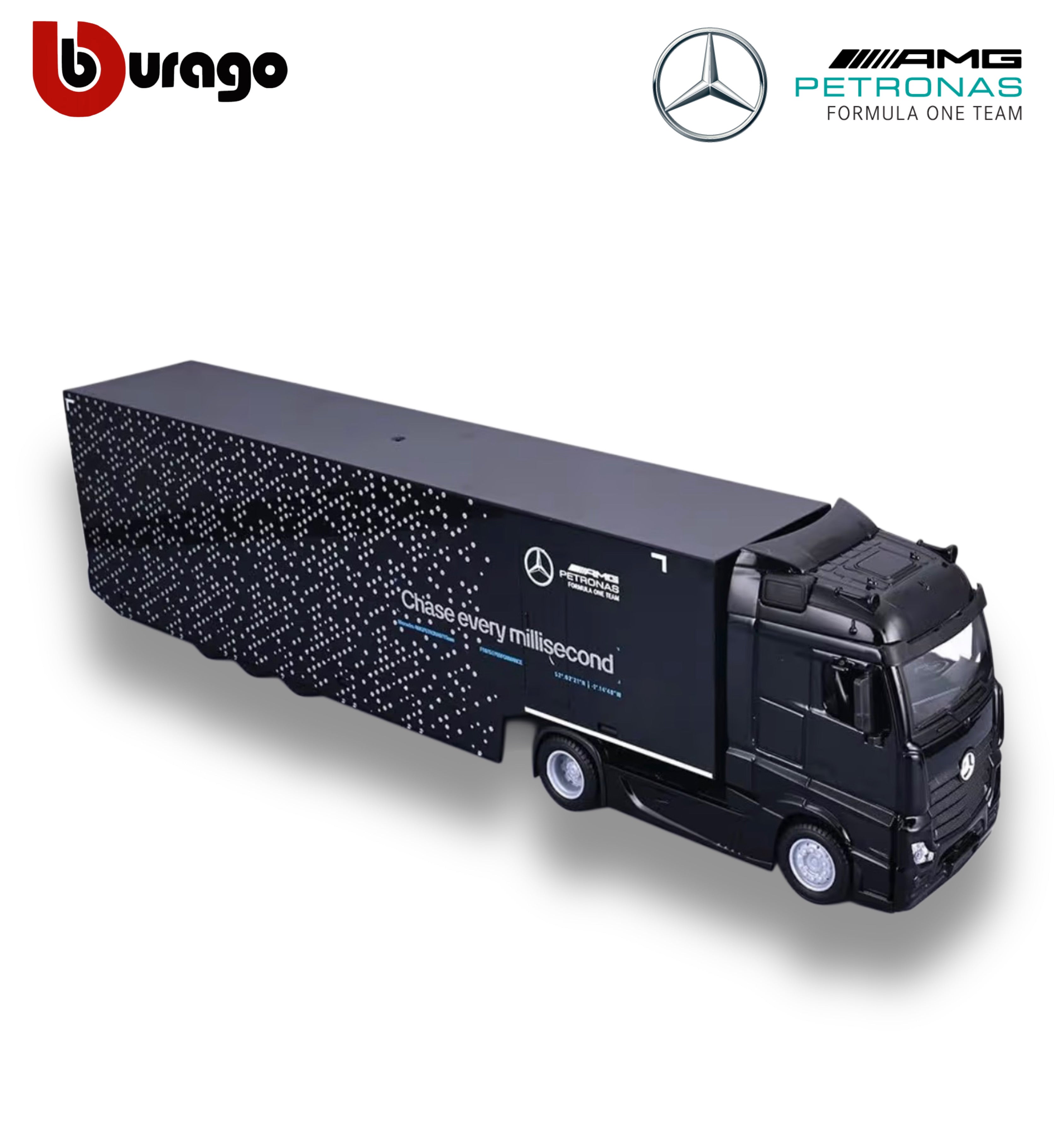 Mercedes-AMG Semi Truck with Mercedes W15 #63 George Russell – 1:43 Diecast Model