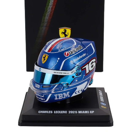 Scuderia Ferrari | #16 Leclerc Miami GP 2025 1:5 Mini Helmet
