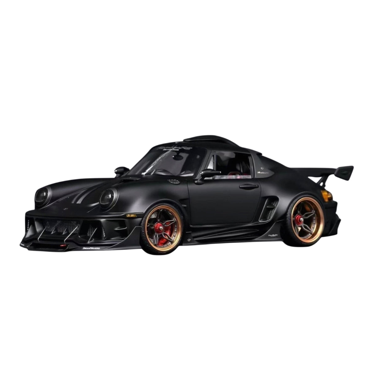 Porsche 911 Chevalier DreamWalkers Black & Orange 1:18 Resin Model – Limited Edition - Gloss Black