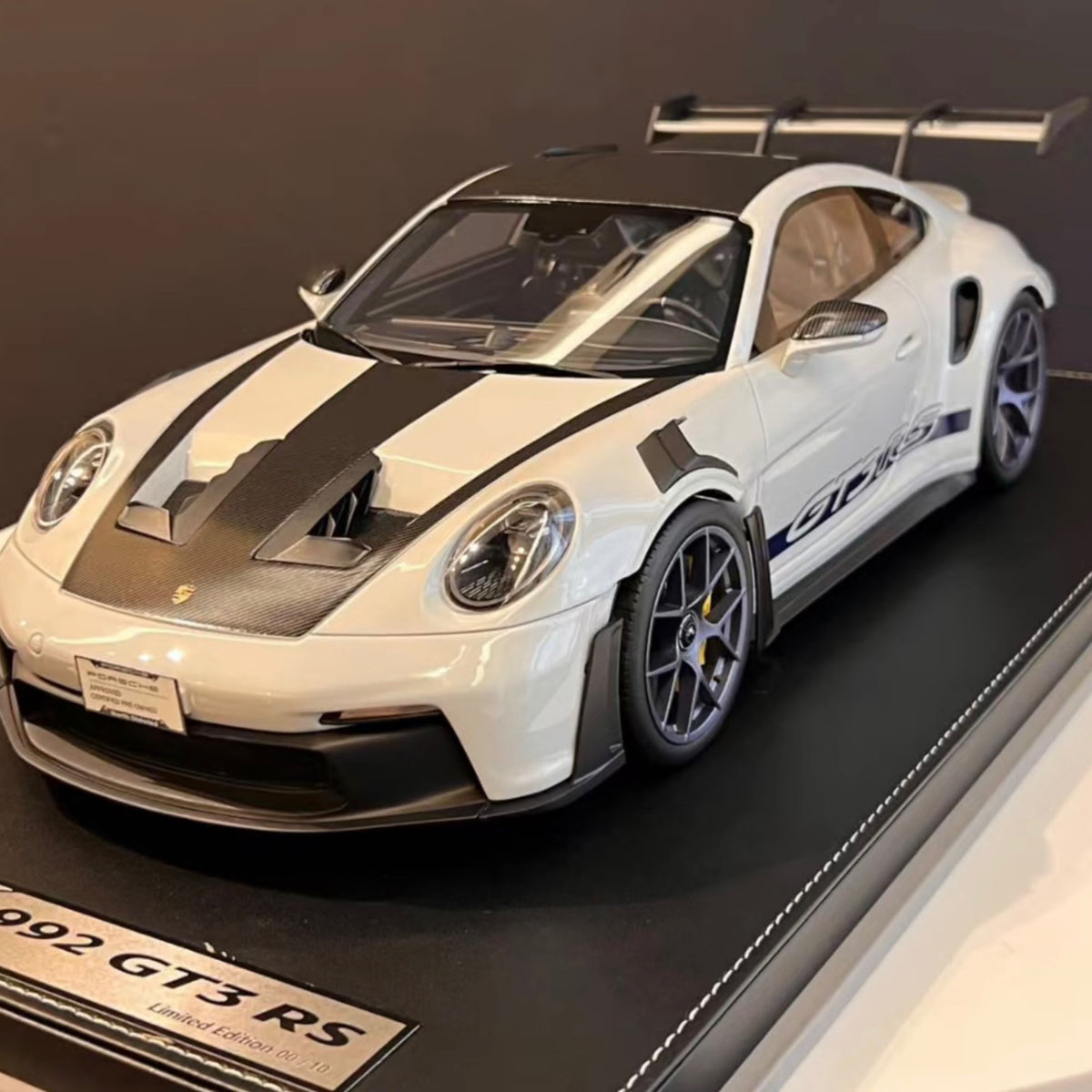 Porsche 992 GT3 RS | Scale: 1:12 | Manufacturer: Ivy Model | Color: Ice Gray / Dark Blue | Limited Edition: 10 Worldwide | Edition: 10/10