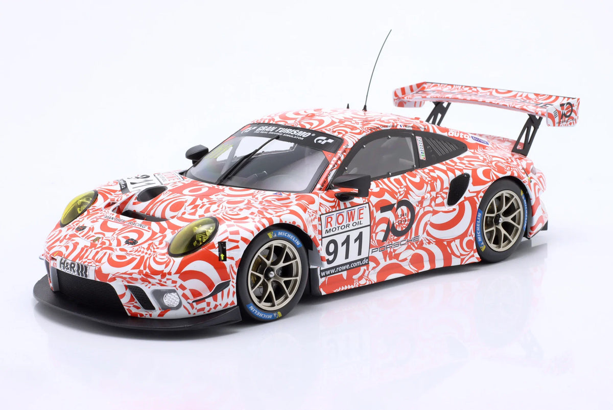 Porsche 911 GT3 R #911 Manthey Racing – VLN 9 Nürburgring 2018 – IXO 1:18 Diecast Model