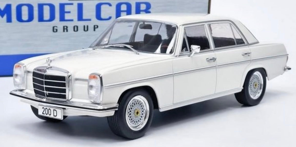 Model Car Group 1:18 Mercedes-Benz 200 D (W115) – White