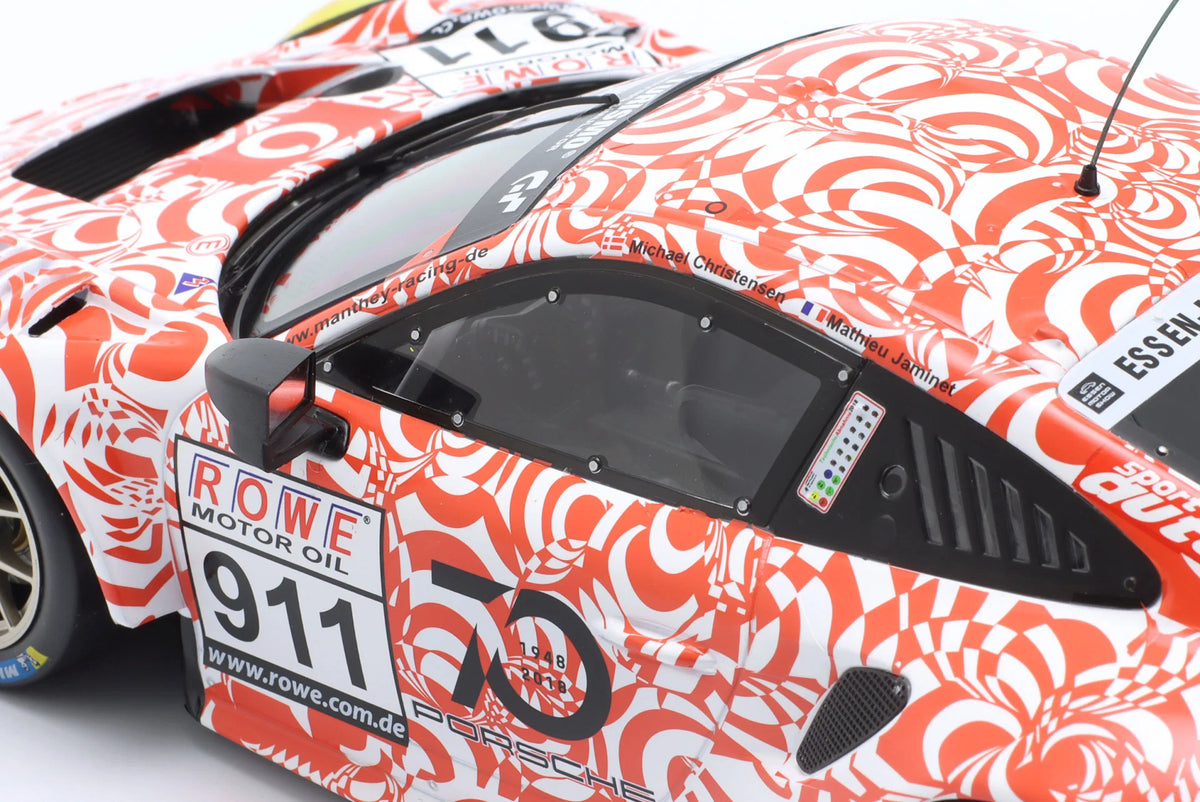 Porsche 911 GT3 R #911 Manthey Racing – VLN 9 Nürburgring 2018 – IXO 1:18 Diecast Model