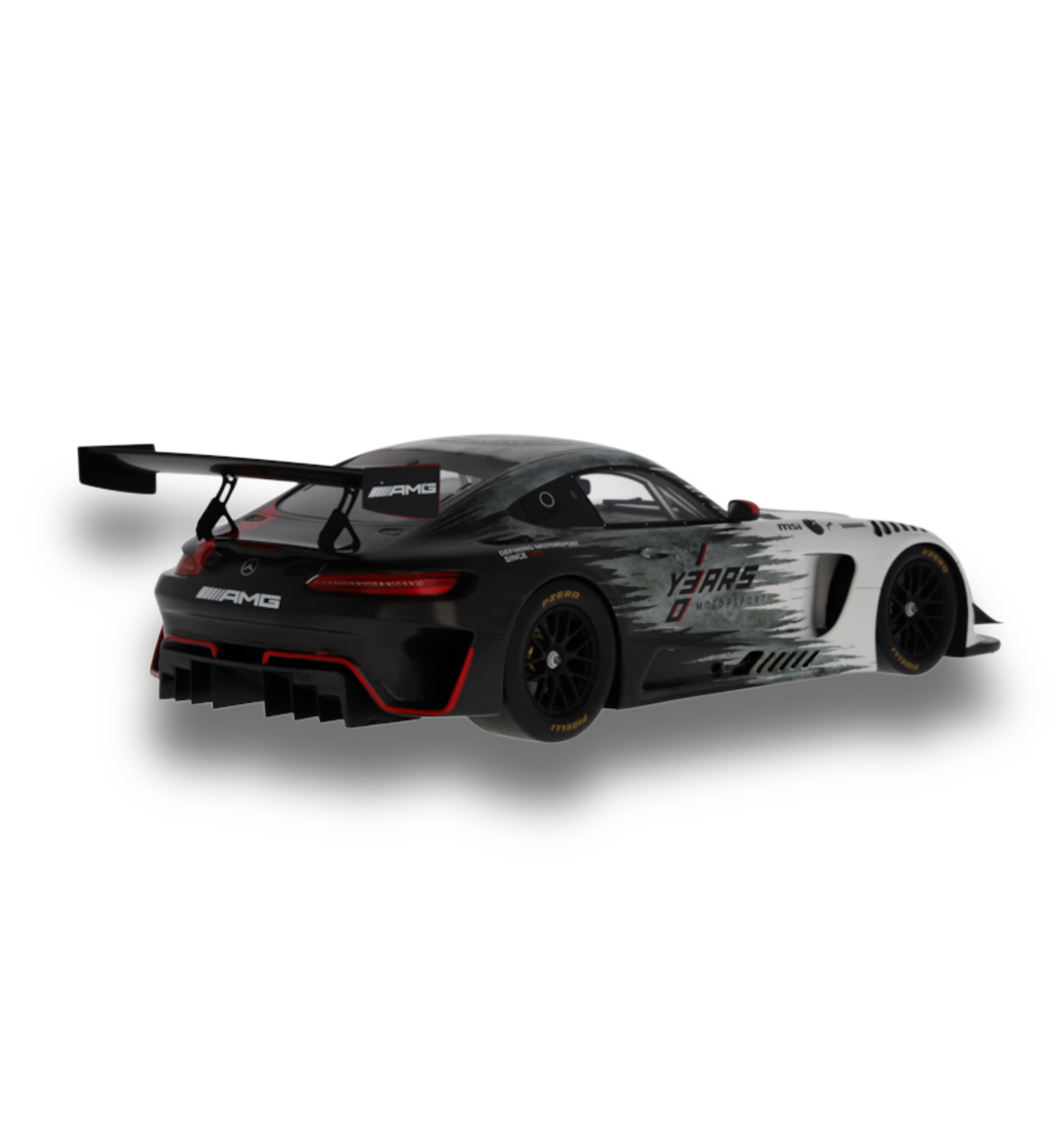 Mercedes-AMG GT3 “130 Years of Motorsport” C190 – Silver Coloured 1:18 Scale Model Car - by Minimax
