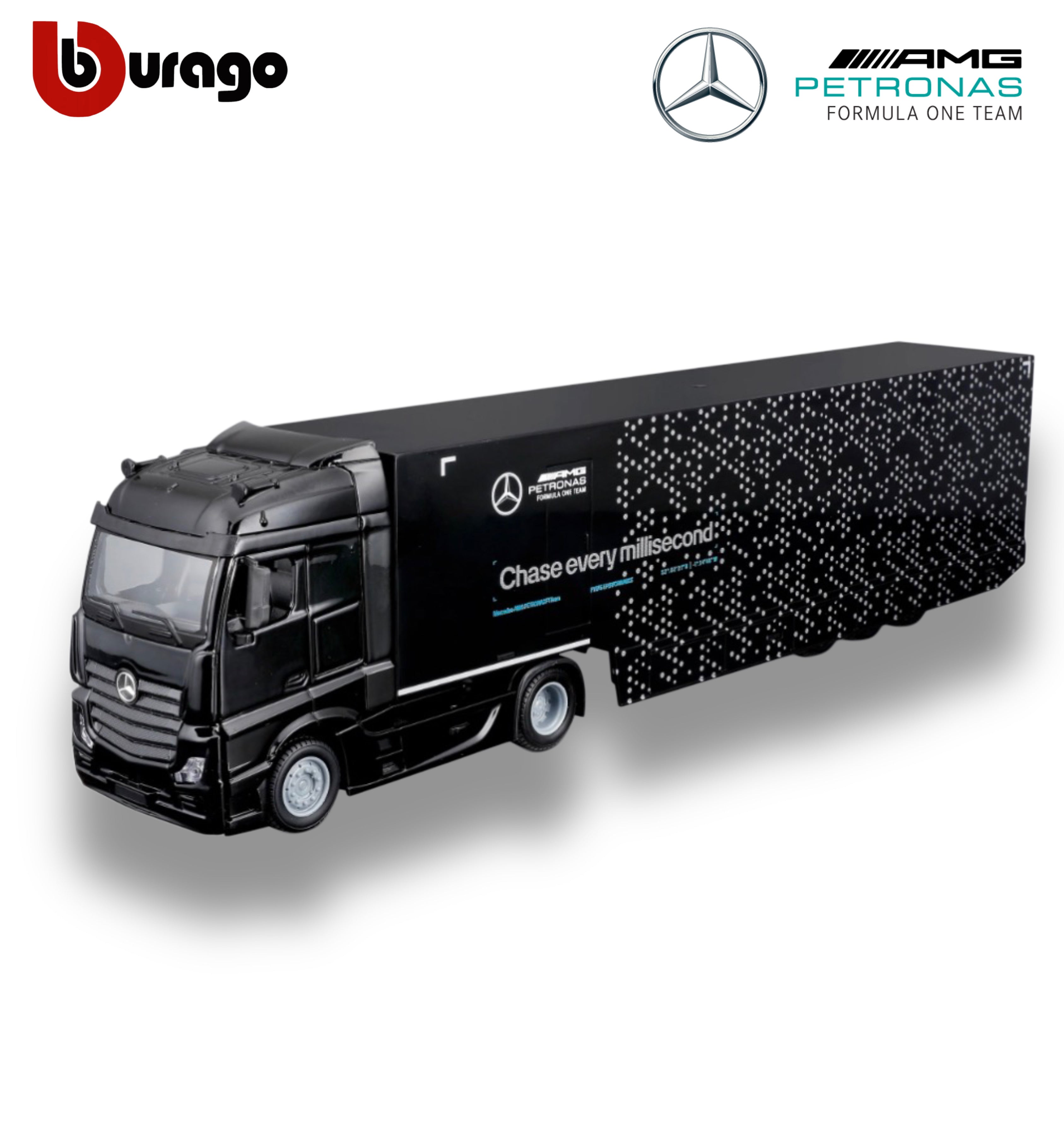 Mercedes-AMG Semi Truck with Mercedes W15 #63 George Russell – 1:43 Diecast Model