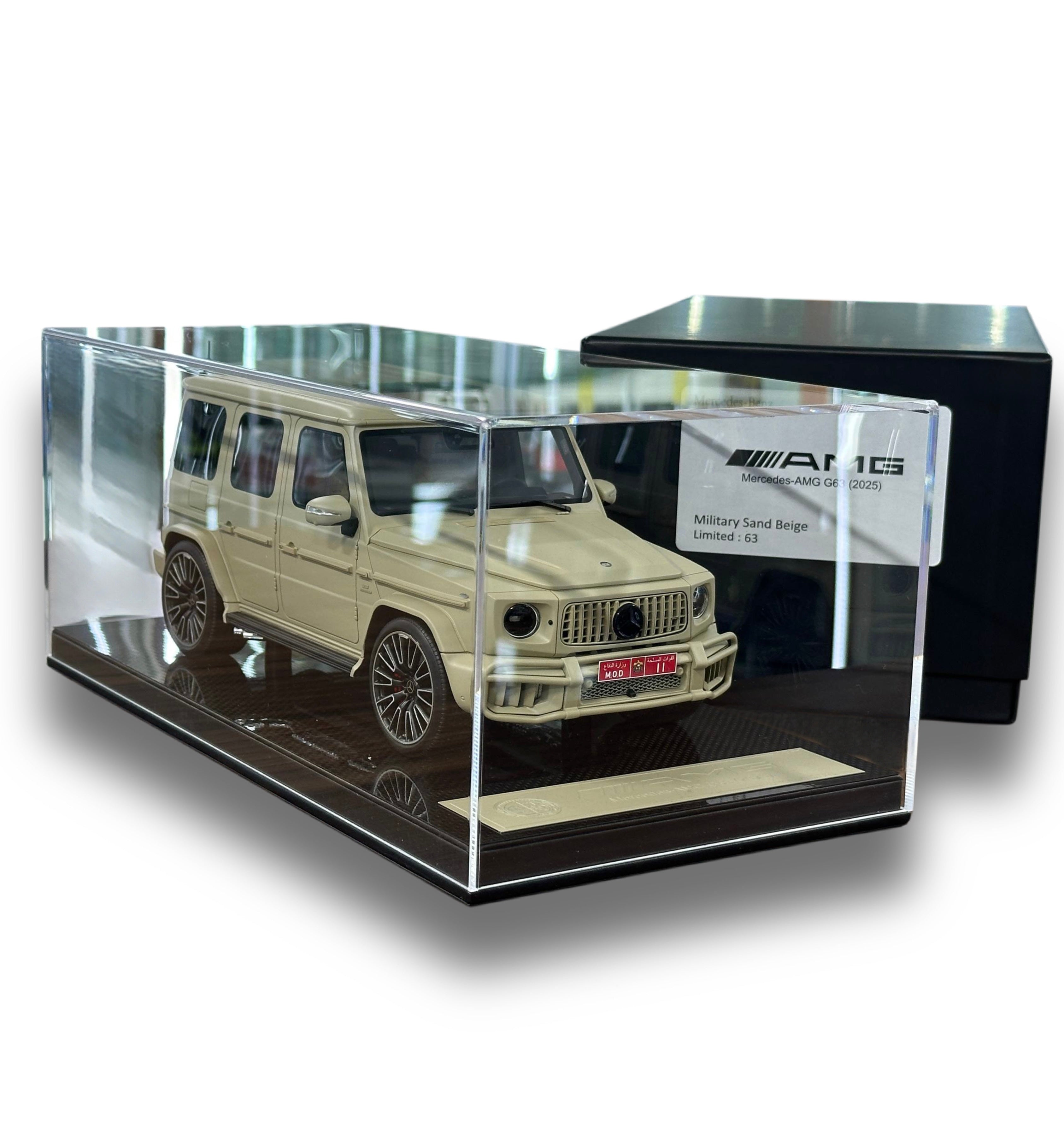 SE Models Mercedes-Benz AMG G63 2025 – Military Sand Beige (1:18 Resin, Limited to 63 pcs # 22/63)
