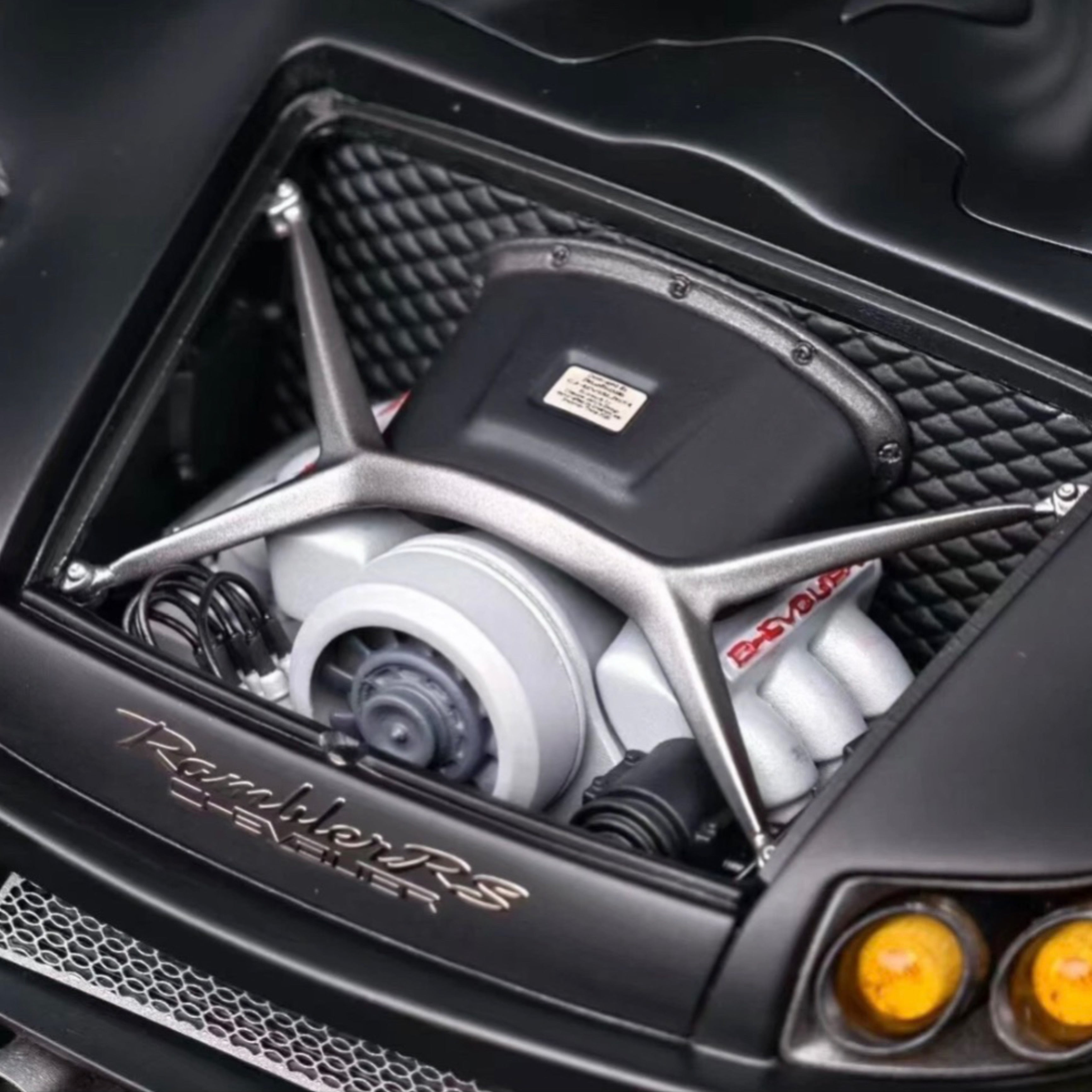 Porsche 911 Chevalier DreamWalkers Black & Orange 1:18 Resin Model – Limited Edition - Gloss Black
