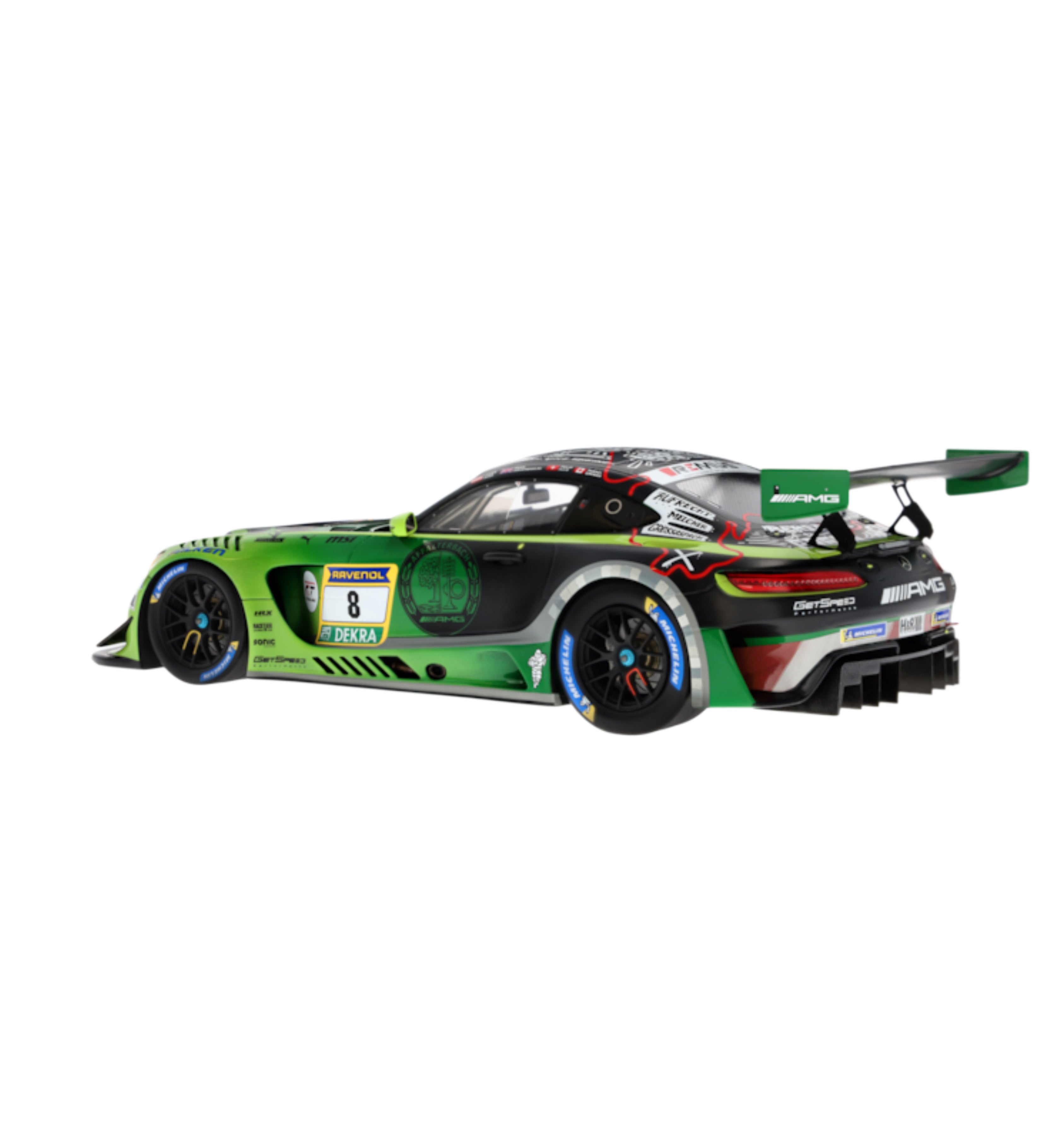 Mercedes-AMG GT3 “130 Years of Motorsport” C190 – Green Magno 1:18 Scale Model Car - by Minimax