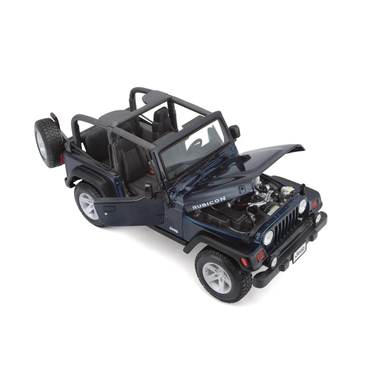 1/18 Diecast Maisto Jeep Wrangler Rubicon in Dark Blue