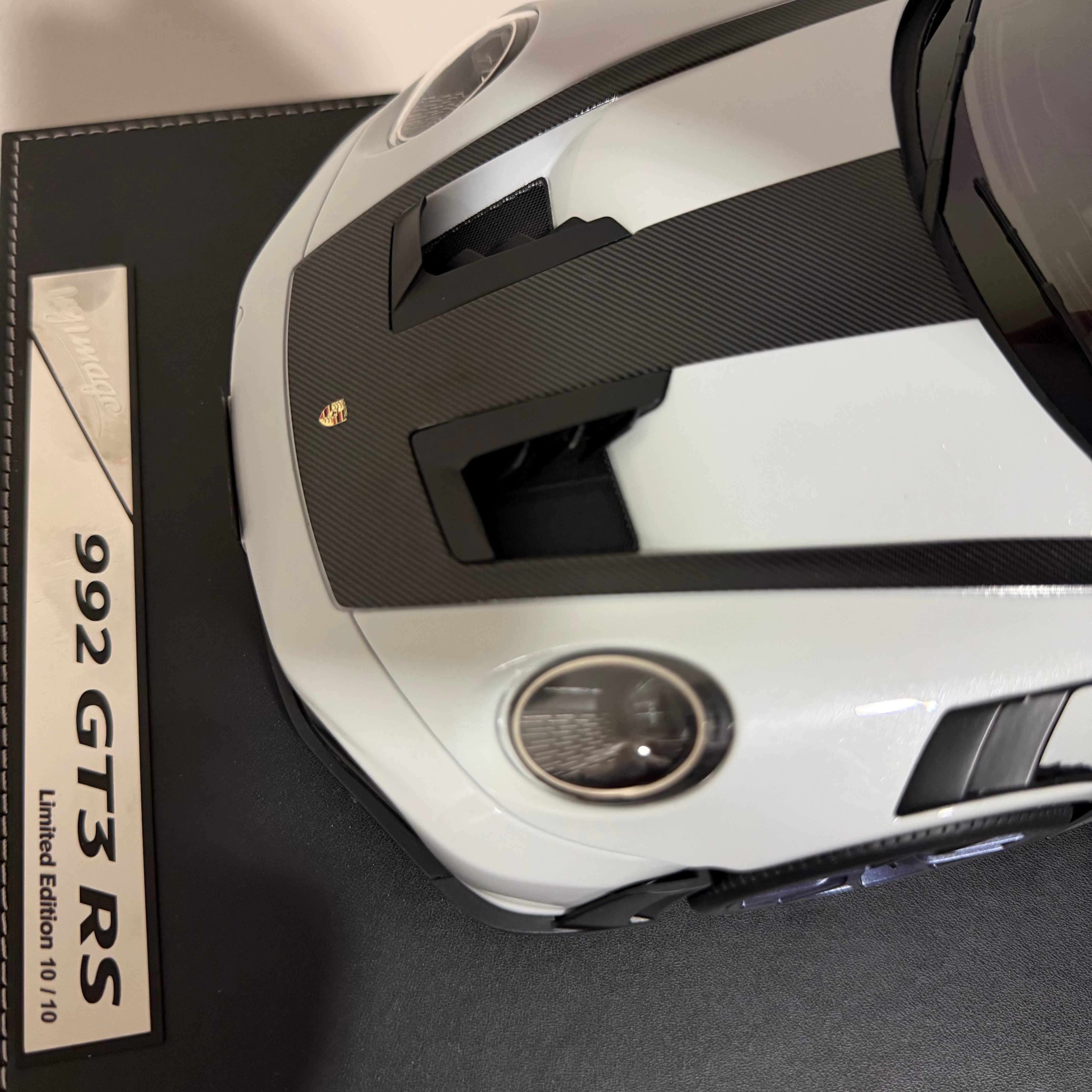 Porsche 992 GT3 RS | Scale: 1:12 | Manufacturer: Ivy Model | Color: Ice Gray / Dark Blue | Limited Edition: 10 Worldwide | Edition: 10/10