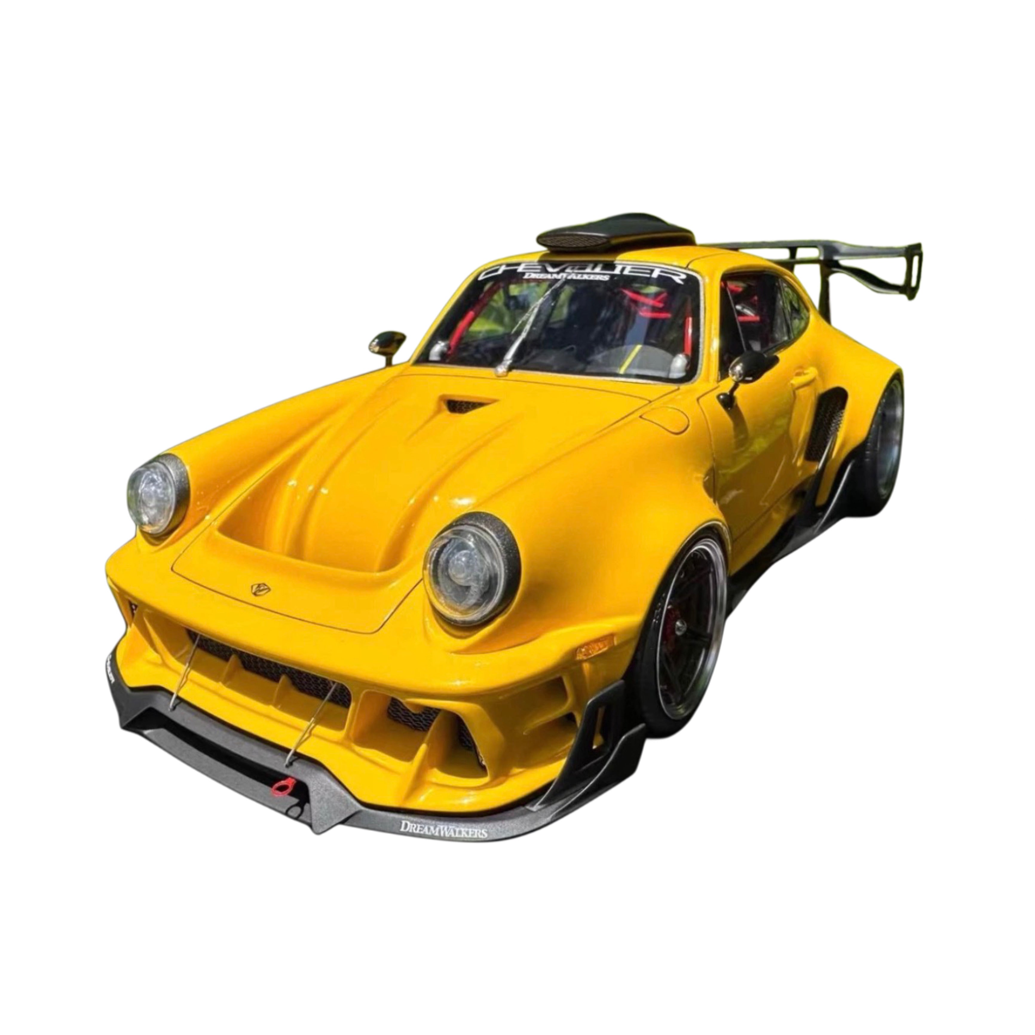 Porsche 911 Chevalier DreamWalkers Yellow 1:18 Resin Model – Limited Edition - Striking Yellow