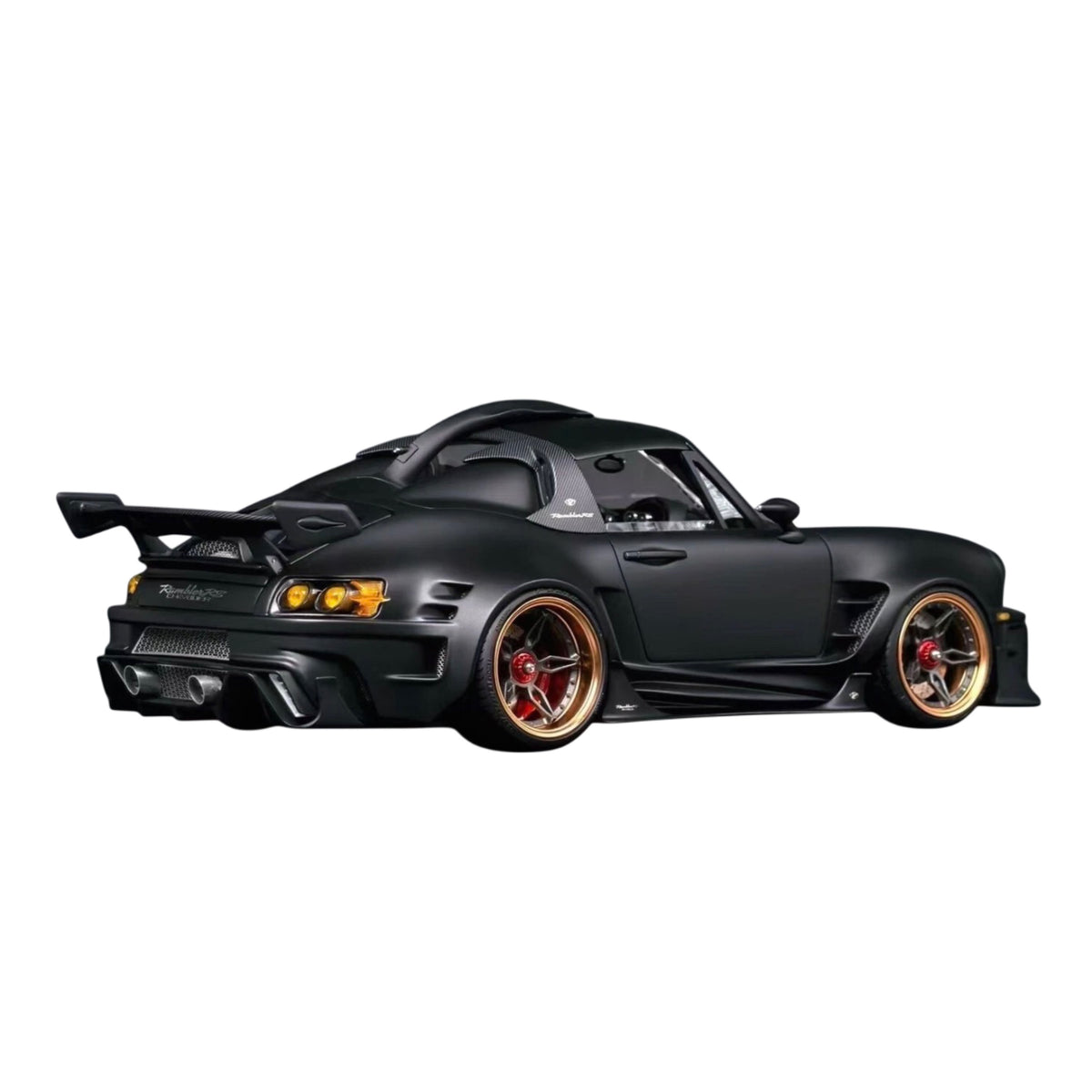 Porsche 911 Chevalier DreamWalkers Black & Orange 1:18 Resin Model – Limited Edition - Gloss Black