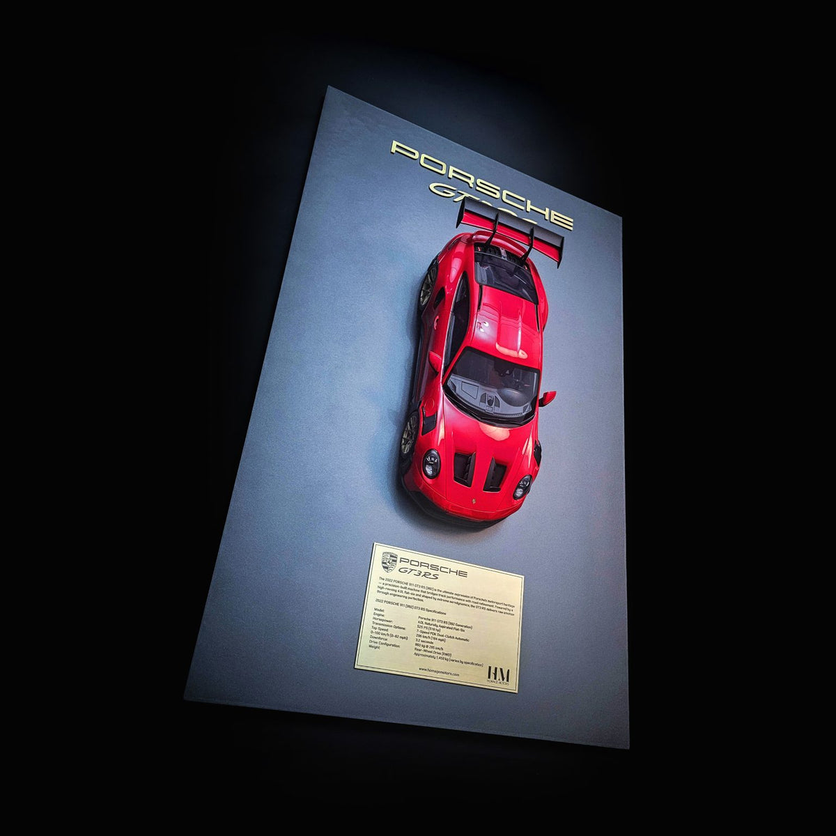 Porsche GT3 RS Art Frame – GT Spirit Limited Edition (50 × 80 cm)