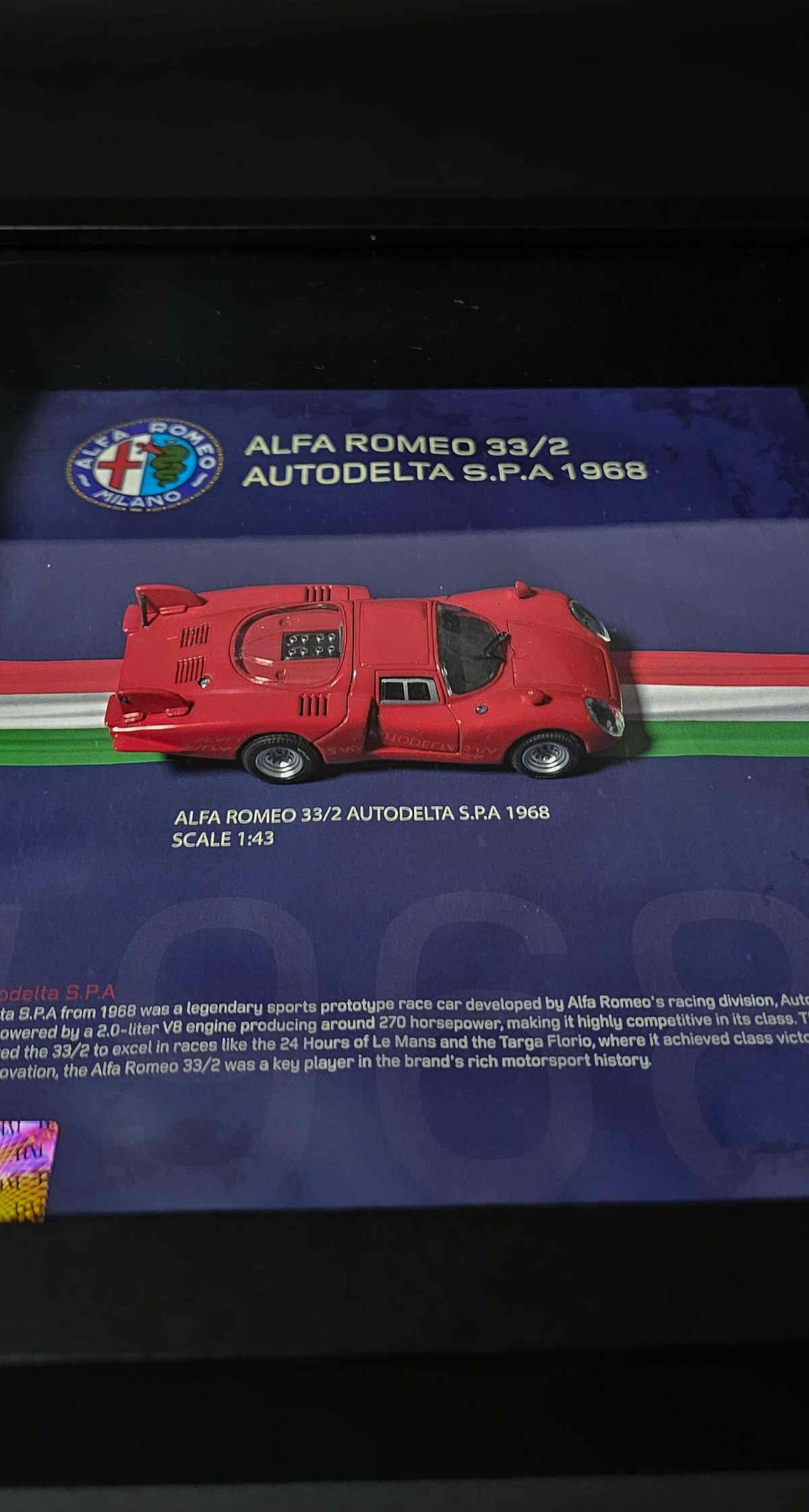 1968 – Alfa Romeo 33/2 Autodelta S.P.A.